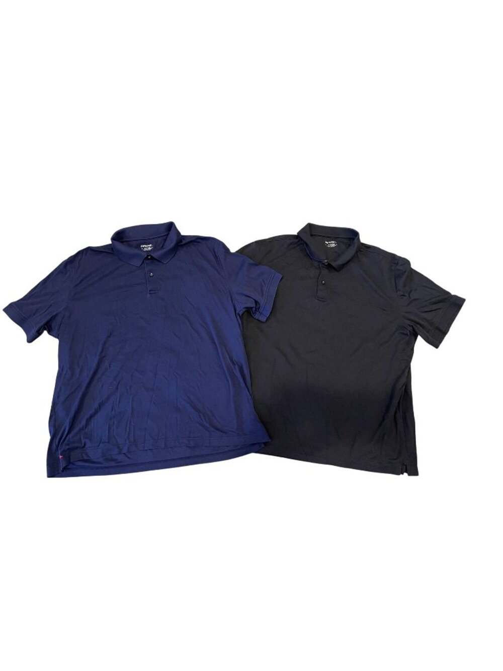 UNTUCKit Damaschino Polo Men's XXL Short Sleeve Blue Black Set of 2